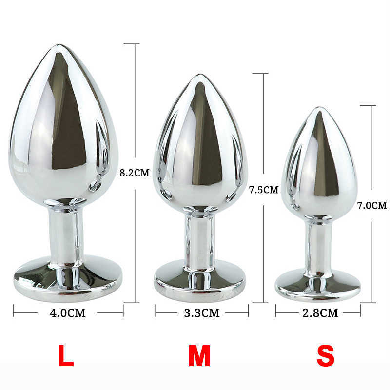 Skönhetsartiklar 3.5 cm rostfritt stål rumpa plugg varg svans anal för kvinnor män roll spela sexig produkt fetisch par bdsm spel stoppare