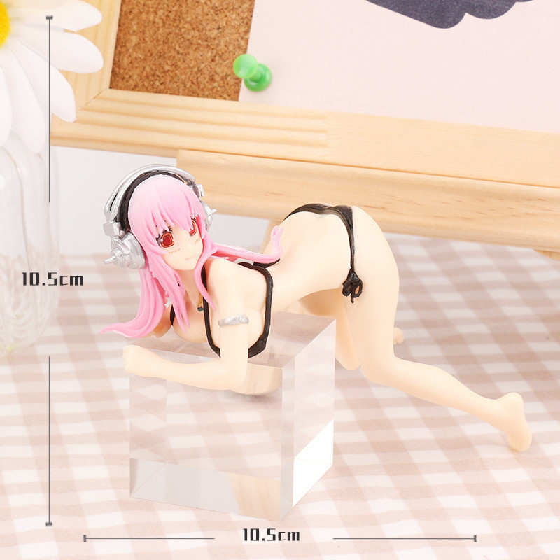 Action Toy Figures 12cm Super Sonico PVC Figure d'action Modèle de maillot de bain japonais Figure d'anime nitro figurines Sexy Girl Girl Collectible Doll Toys 221027
