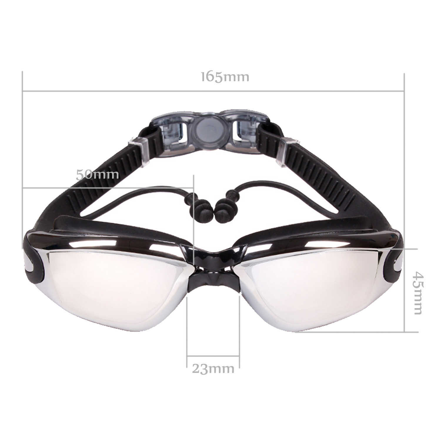 Schutzbrille Schwimmbrille Brille mit Dioptrien Myopie Grad Sile Gürtel Unterwasserbrille Antibeschlag Herren Acetat L221028