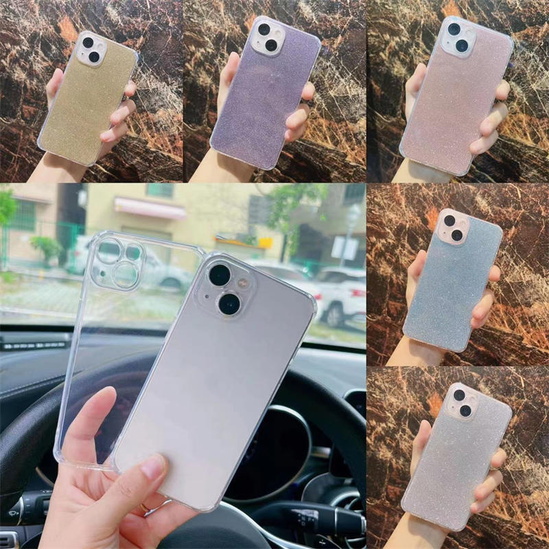 레이저 스티커 카드 DIY 전화 케이스 라이닝 격자 PVC 용지 iPhone 14 Pro Max Plus iPhone 14 13 12 11 X XS XR 플래시 다이아몬드 그라디언트 장식 명확한 덮개