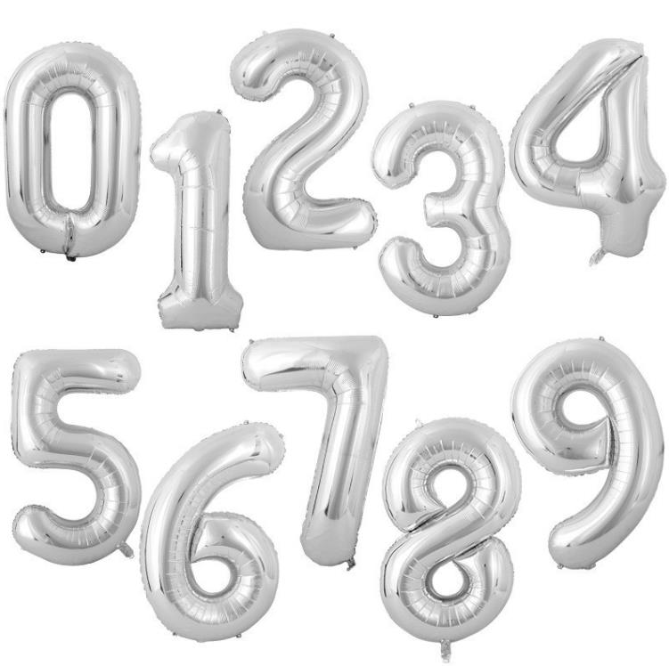 Forniture feste 40 pollici Palloncino numero grande 1 2 3 4 5 Numero cifre Palloncini lamina di elio Baby Shower Compleanno Decorazioni di nozze SN10