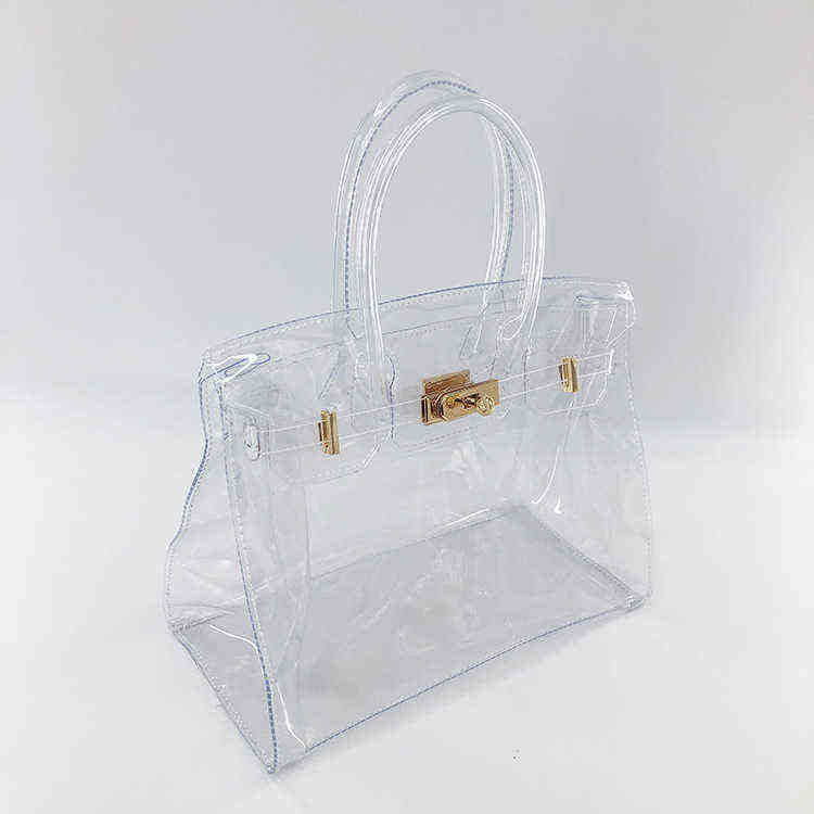 Jelly Saco Transparente Bag Mirage Bolsa de praia PVC PVC Portátil One ombro Straddle Bag 2205142394