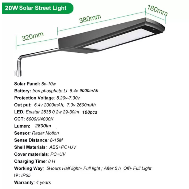 Solar LED Vägglampor 168LED 2800LM Radar Rörelsesensor Ljus För Vattentät IP65 Street Yard Path Garden