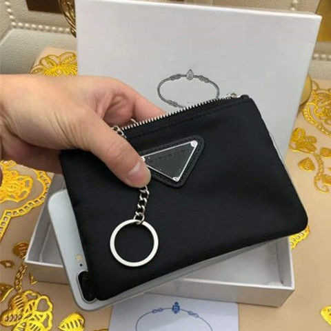 Borsa di design di lusso 2022 Nuova chiave Portafoglio multiuso Carta di stoffa di nylon impermeabile Portafoglio multifunzionale Zero Storage nero F267w