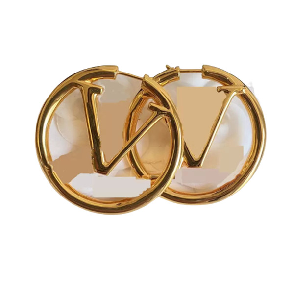 Diseñador Moda de lujo de 18k Pendientes de oro de 18 kmas de oro Lady Women amantes de la boda Joyería de compromiso de regalos con caja263l