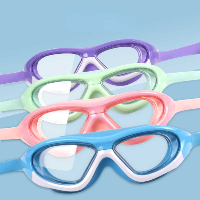 goggles Lunettes pour enfants lunettes de natation HD imperméables et Anti-buée pour garçons ensemble pour filles enfants maillot de bain Uv L221028