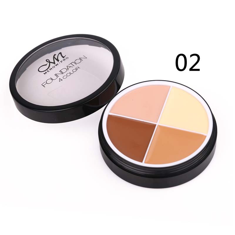 Fond de teint 4 couleurs, couverture complète imperméable, contrôle de l'huile, Base de maquillage pour le visage, crème anti-cernes Baneou douce