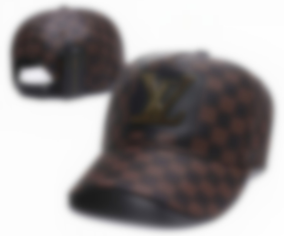Мужская дизайнерская шляпа для мужчин для мужчин Женщины Бренд Буква Бал Шалки 4 сезона Регулируемые роскошные спортивные коричневые бейсбольные шляпы Кепка Переплет Солнца P-1