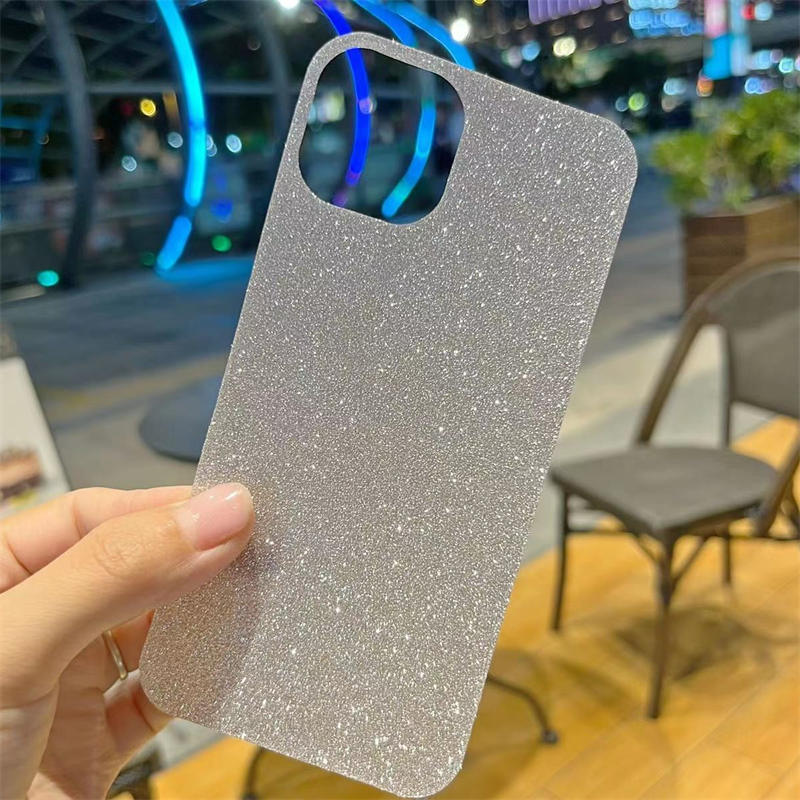 레이저 스티커 카드 DIY 전화 케이스 라이닝 격자 PVC 용지 iPhone 14 Pro Max Plus iPhone 14 13 12 11 X XS XR 플래시 다이아몬드 그라디언트 장식 명확한 덮개