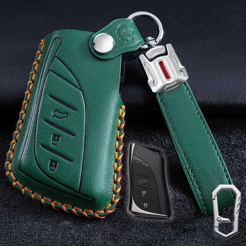 For Lexus UX ES UX200 UX250h ES200 ES300h ES350 US200 US260h Leather Car Remote Key Case Cover Holder Smart Keychain Pink New
