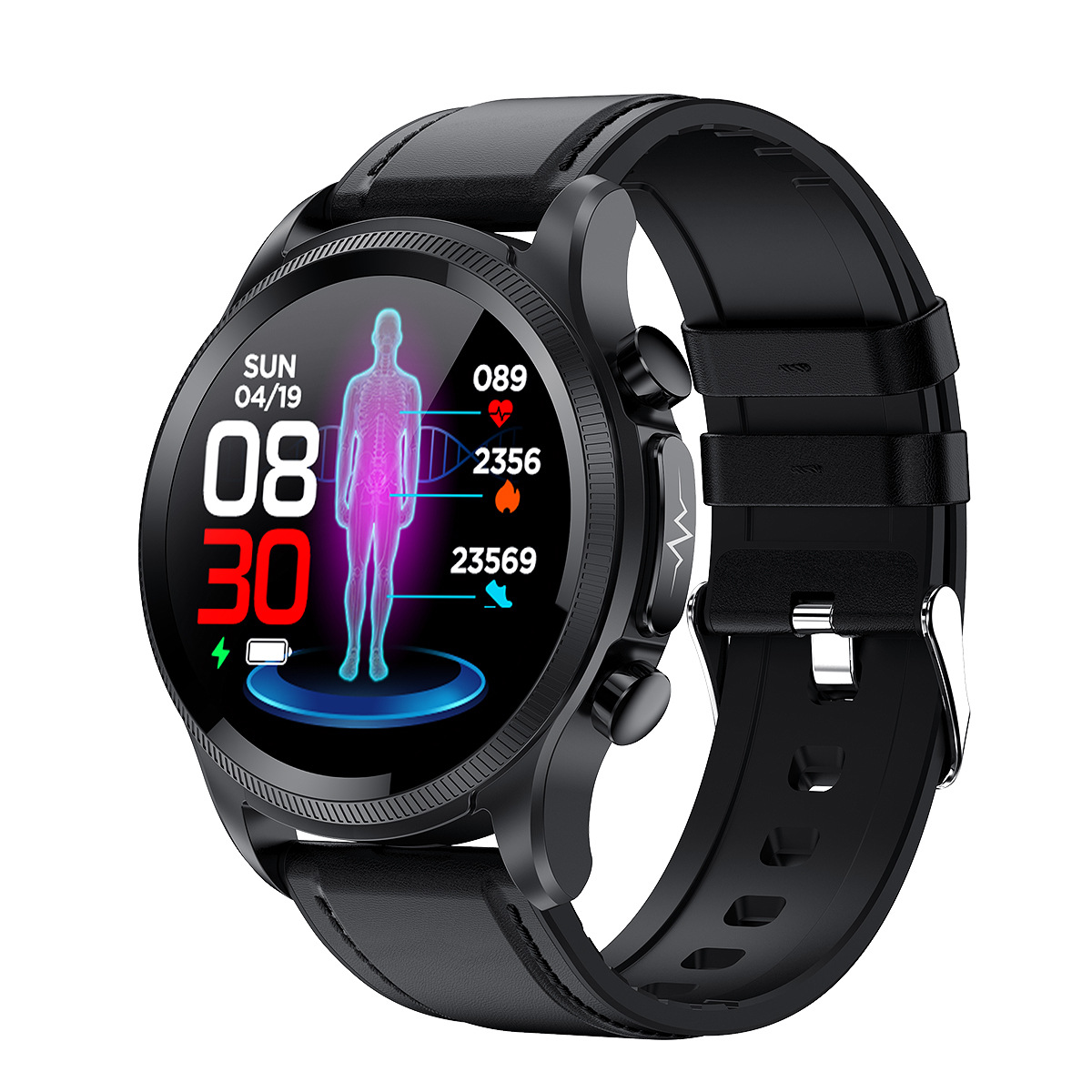 Orologio intelligente da uomo Smartwatch Bracciale Bluetooth impermeabile Sport Fitness Tracker Pressione sanguigna Cardiofrequenzimetro Orologi Android ios