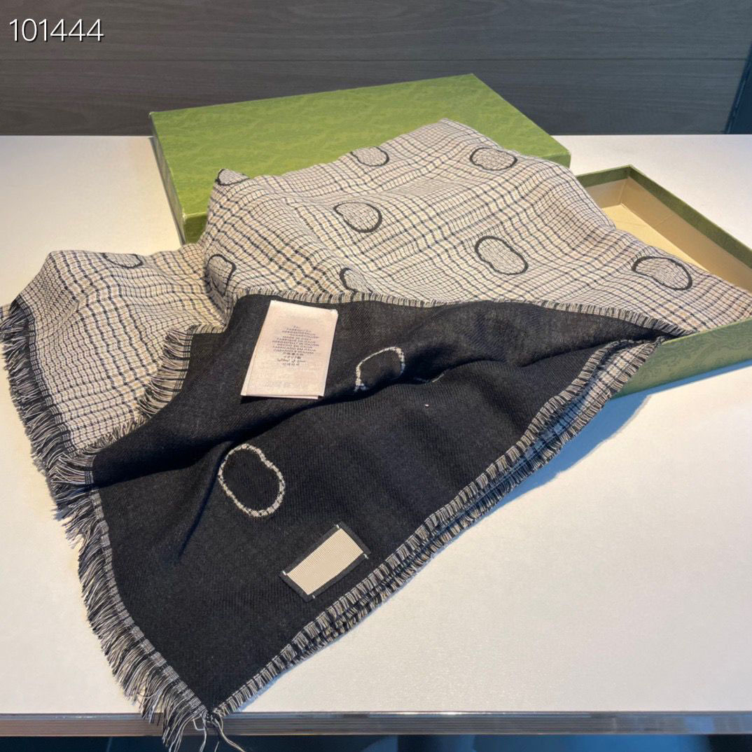 2023 Plaid Double Face Scarf är en delikat och unik reseskal för män och kvinnor1595794