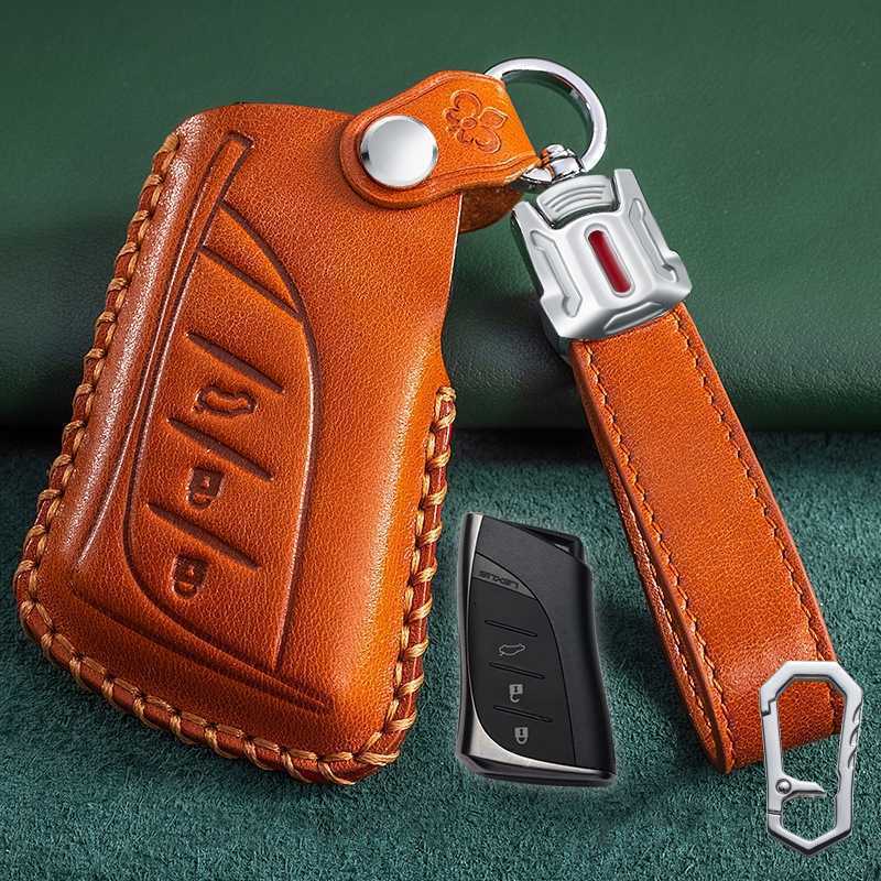 For Lexus UX ES UX200 UX250h ES200 ES300h ES350 US200 US260h Leather Car Remote Key Case Cover Holder Smart Keychain Pink New3008