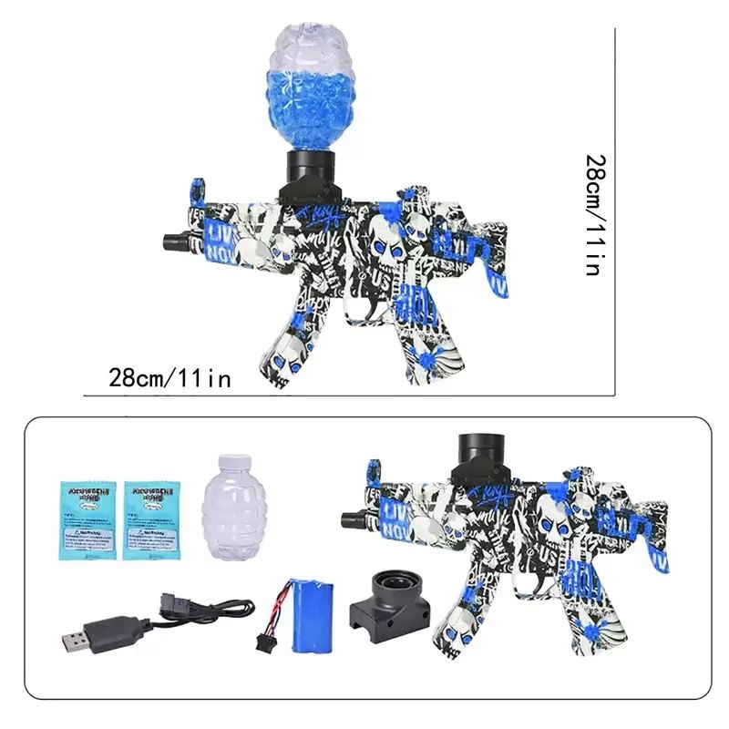 By sea 30 days delivery MP5 Electric Gel Ball Blaster Toy Eco-Friendly Water Ball Gun Beads Bullets Pistol Outdoor Games Toys