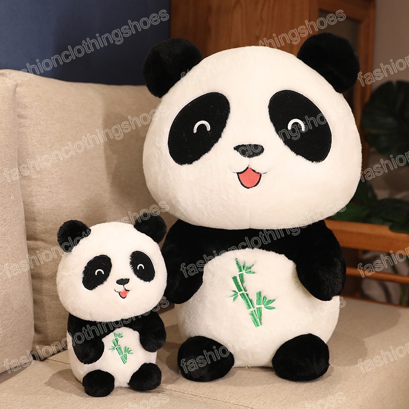 22-50 cm Schöne Plüsch Panda Spielzeug Kawaii Bambus Panda Bär Kissen Peluche Puppen Gefüllte Weiche Tier Spielzeug für kinder Geschenke