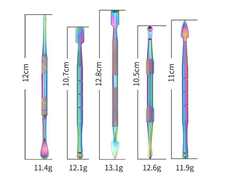 Smoking Wax Dabber Tool Dab Kit Set Aluminium Box Packaging for Smoking Accessories Dry Herb Vaporizer Pen Titanium Nail with silicone jar