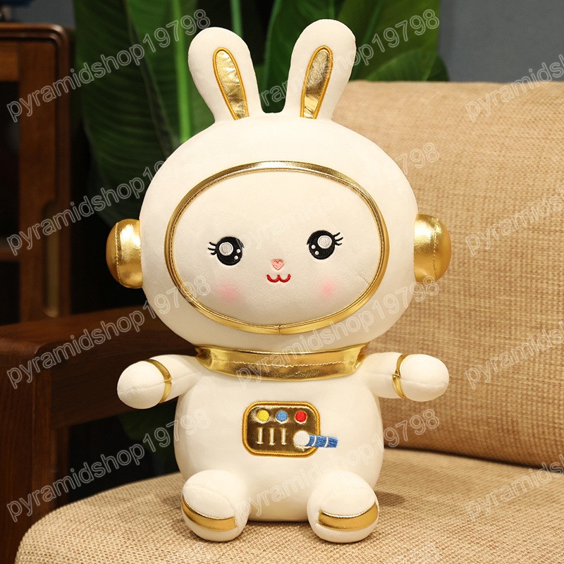 Poupées en peluche lapin adorables 25-50CM, oreiller Animal d'astronaute Kawaii, jouets de dessin animé en peluche doux pour filles, cadeau de noël pour enfants