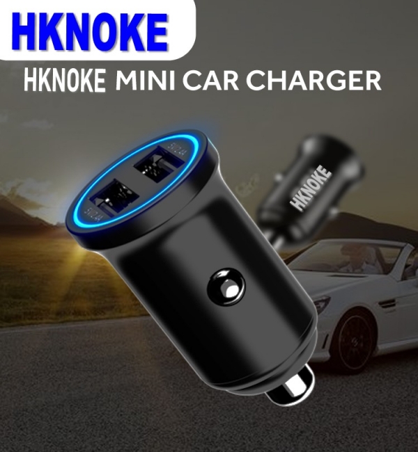 HKKOKE 6ft 2m Chargeur de c￢ble Cigarette Cigarette USB 4.8A Fast Socket Adapter Car Charger pour le t￩l￩phone mobile