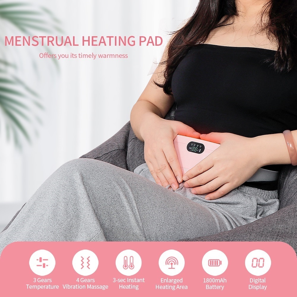 Portable Slim Equipment Lady Menstrual Heating Pad Warm Belt Relieve Pain Compress Massager Uterus Cold Dysmenorrhea Relieving 221101