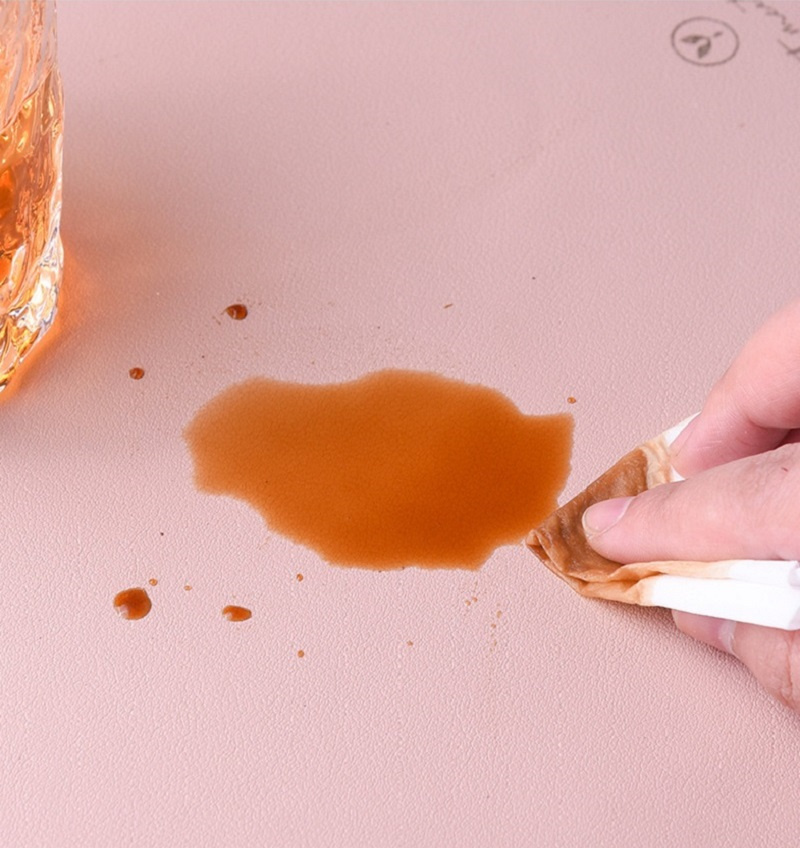 Utensílios de mesa PU Coloque mato de tabela de tabela de óleo Isolamento de calor resistente a calor montanha-russa não deslizamento para almofadas laváveis ​​da cozinha