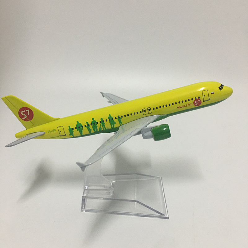 Diecast Model Jason Tutu 16cm Russia Siberia S7 Airbus A320 طائرة الطائرة المعدنية 1 400 طائرات 221027