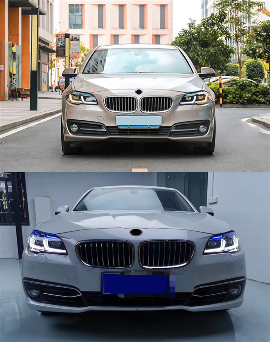 أضواء السيارة لـ BMW F10 LED LED LED LENSOR 20 10-20 16 F18 520I 525I 530i F11 Front DRL Signal Automotive Aporticories