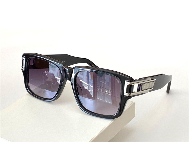 mode solglasögon GRANDS-TWO herr retrodesign glasögon pop och generös stil fyrkantig ram UV 400 lins med fodral