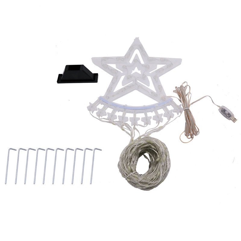 2.8M LED String Light Bluetooth APP Control Christmas Star Fairy Light Outdoor Smart RGB Waterfall for Holiday Decor