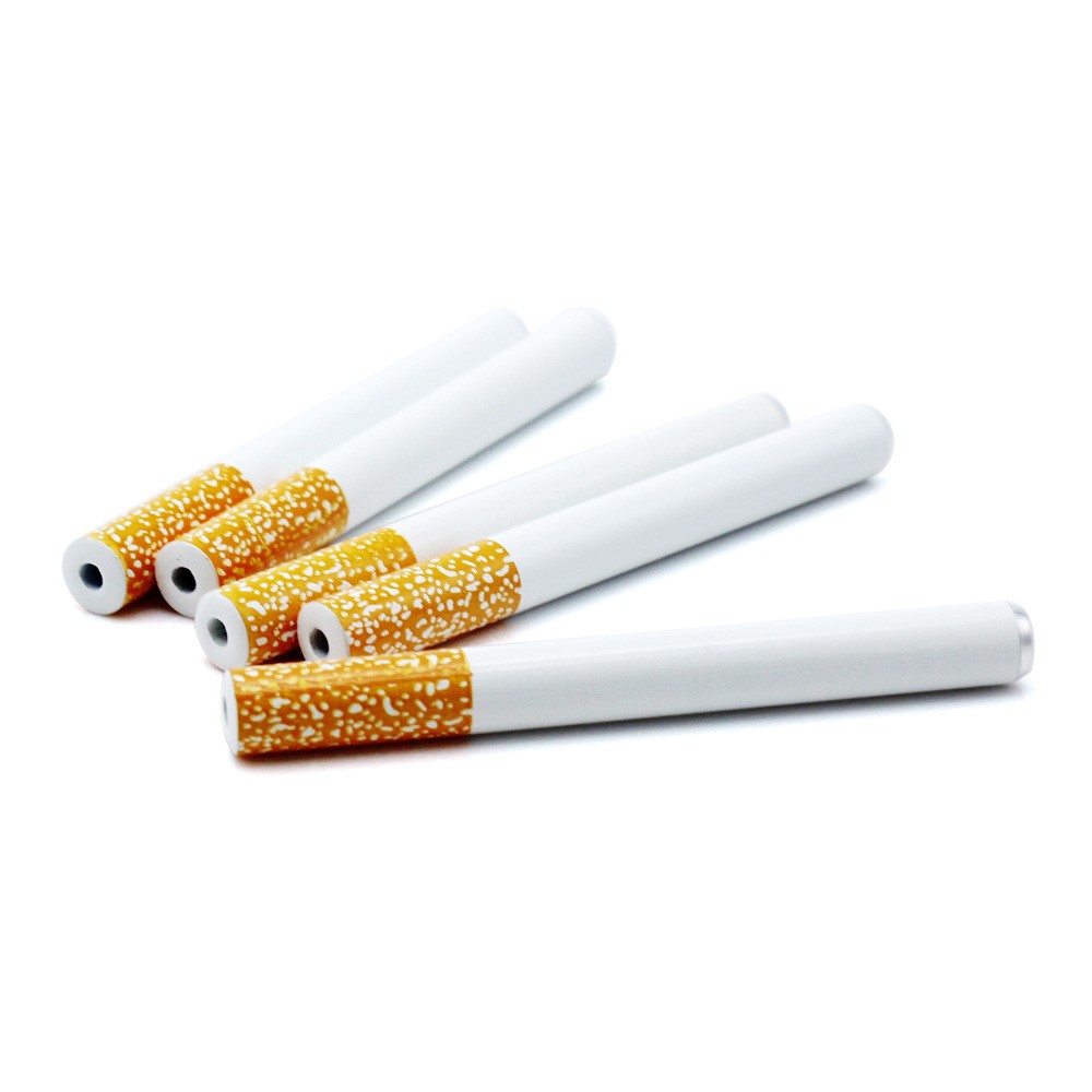 Puroetter tarzı bir vurucu yarasa doguot sigara borusu 55mm 78mm uzunluğunda snuff tüp metal seramik tütün cam boru