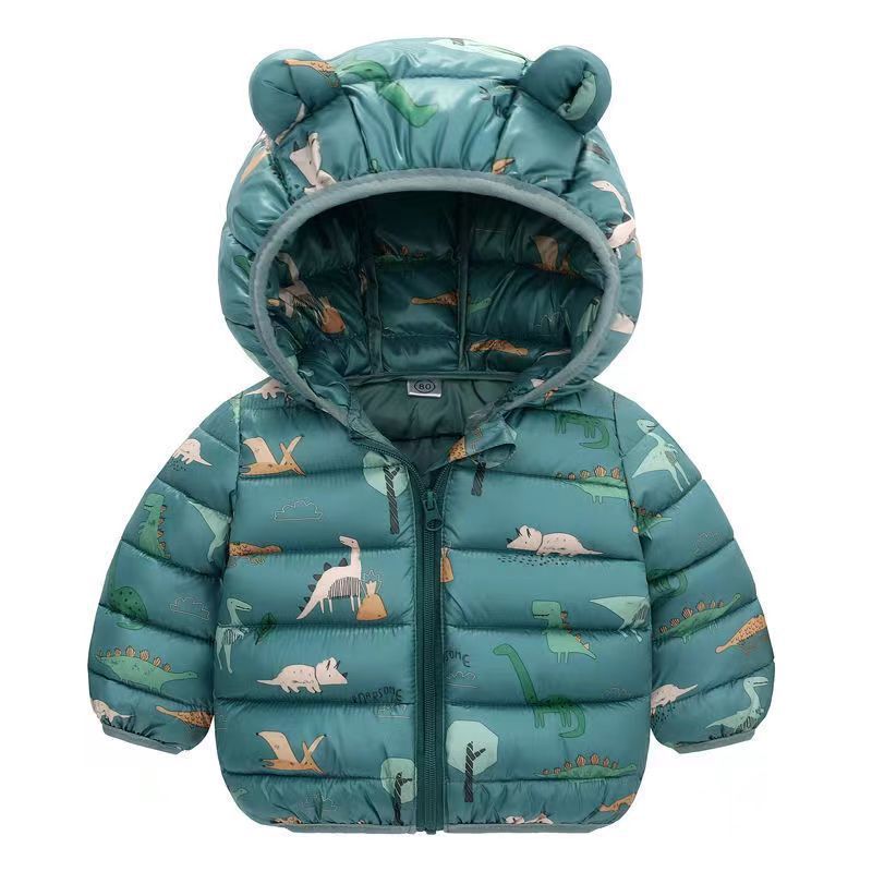 Down Coat Baby Girls Hooded Jackets For Kids s Autumn Boys Cartoon Warm Toddler Girl Zipper Outerwear 221107