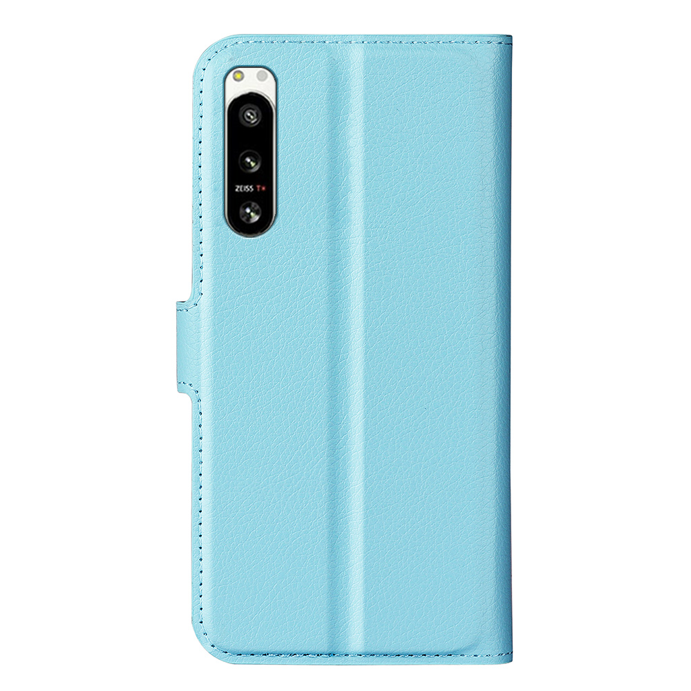 Funda telefonfodral f￶r Sony Xperia 10 5 1 IV III II L4 Lychee Wallet Leather Pu TPU med kortplatser