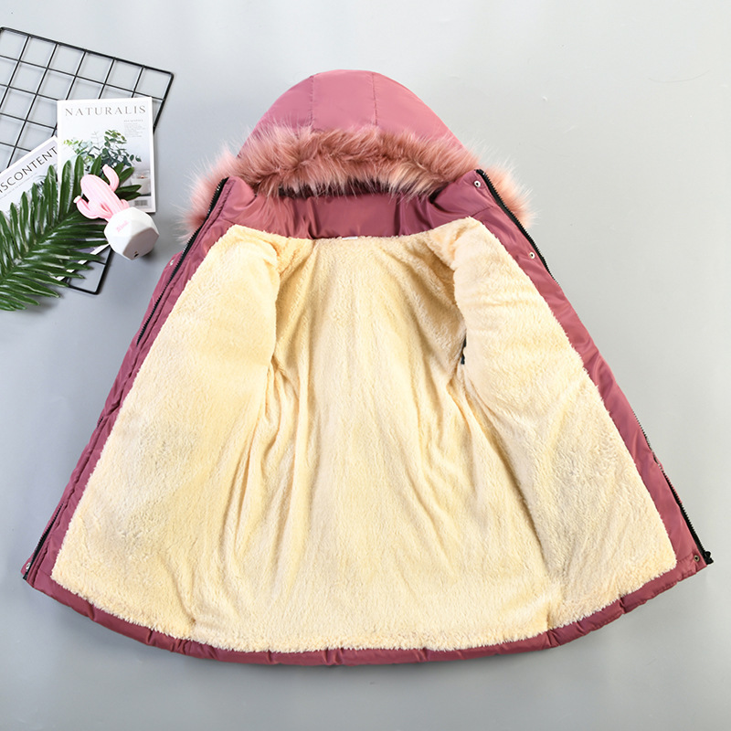Ceket Sonbahar Kış Kızları Ceket Sıcak kapüşonlu Moda Rüzgar Geçirmez Dış Giyim Doğum Günü Noel Ceket 4 5 6 7 8 Yaşındaki Çocuk Kıyafetleri 221107