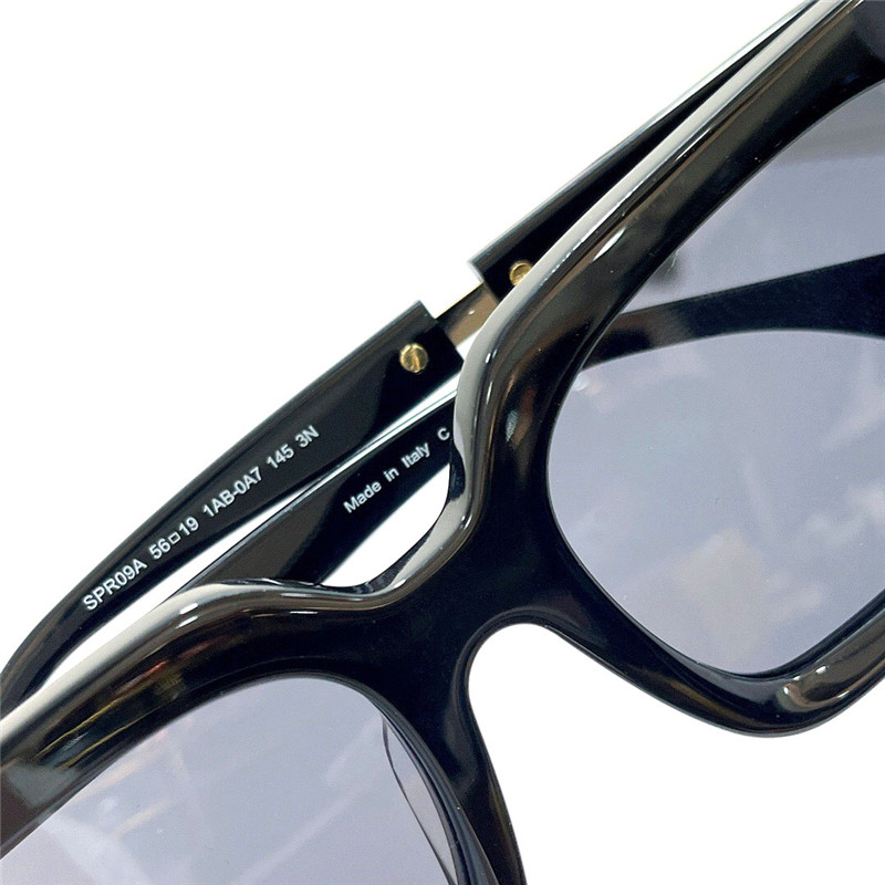 Novos óculos de sol de design de moda 09a Classic Square Glasses Frame simples e popular estilo versátil Outdoor UV400 Protection Eyewear240U