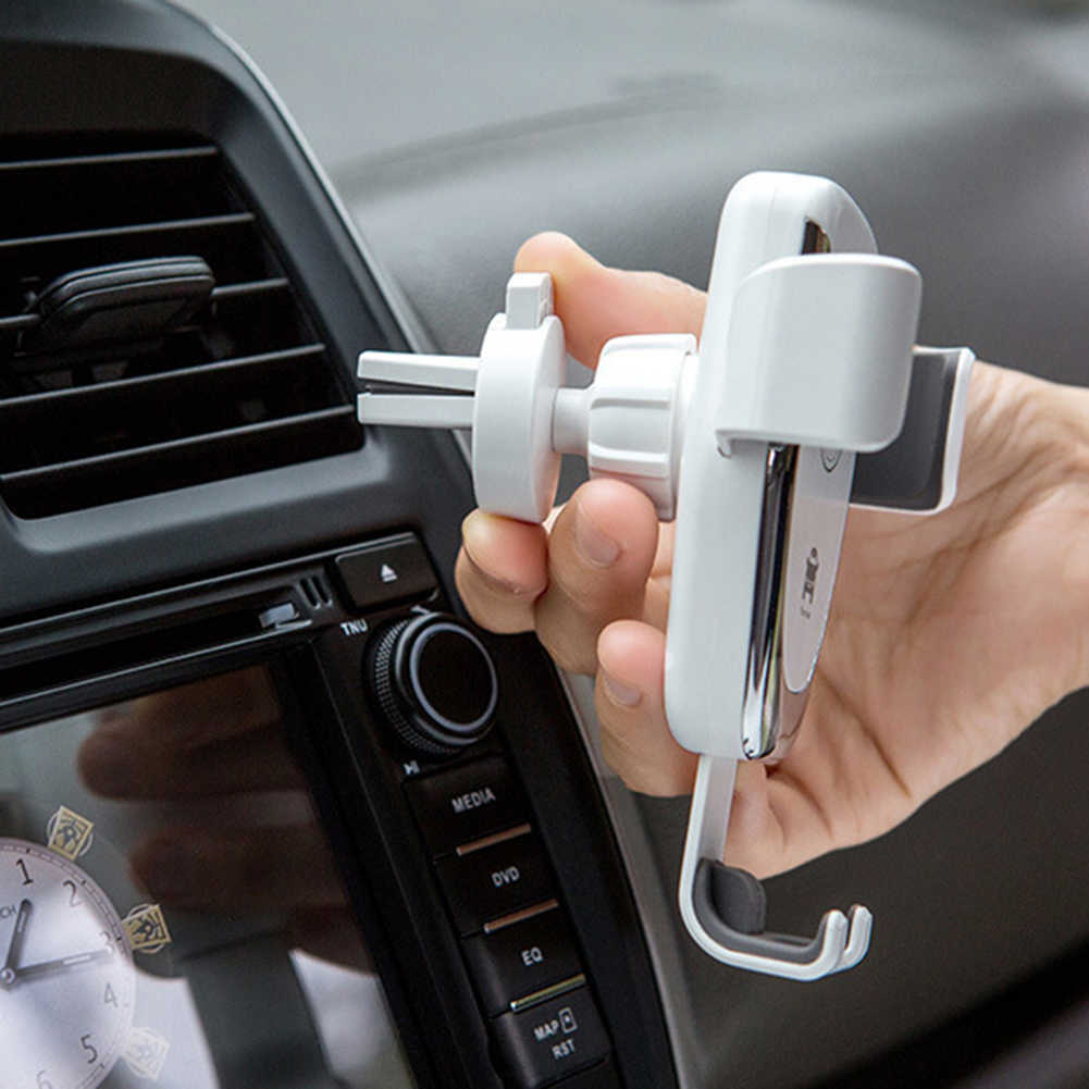 Snabbladdning QI 10W trådlös laddare för iPhone 8 Plus XS i bilen Samsung Galaxy Series Holder