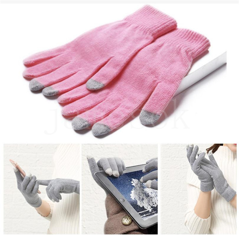 Winter-Touchscreen-Handschuhe in Bonbonfarben, Partybevorzugung, Winter, warm halten, Fünf-Finger-Handschuh, kältebeständige Strickhandschuhe für Männer und Frauen, DE873