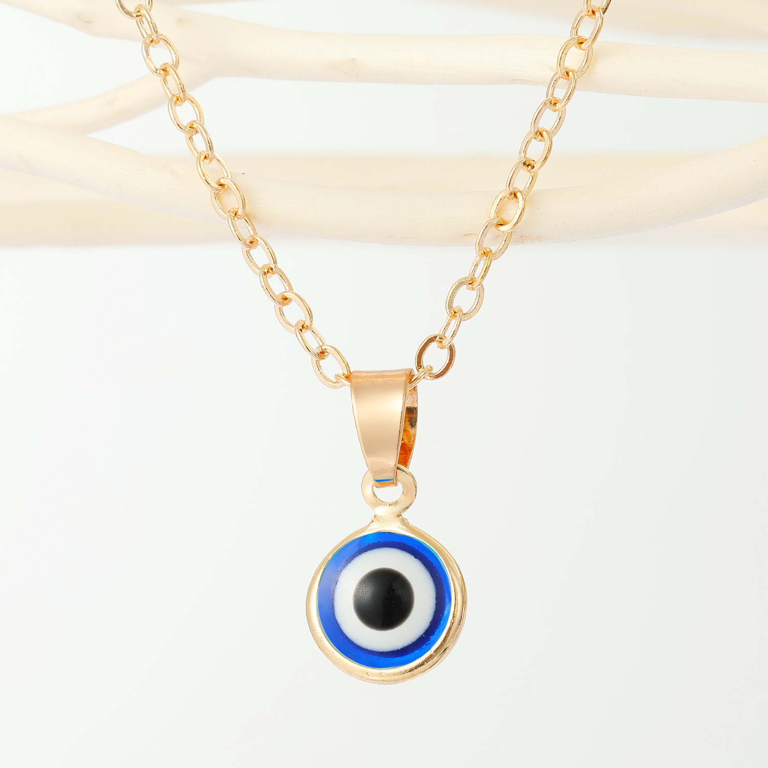 Kleurrijk Emaille Ronde Boze Ogen Kraal Hanger Lucky Turkse Acryl Blue Eye Kettingen Voor Dames Sieraden