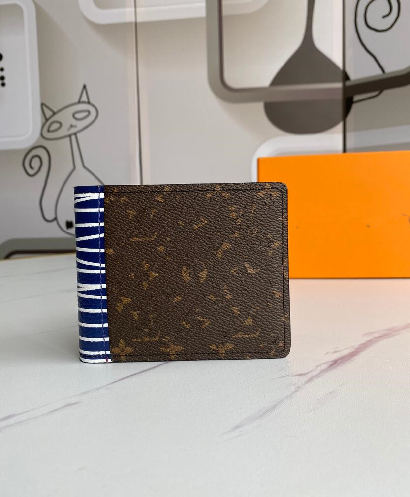 Limitiertes Design, Unisex-Geldbörse, Luxusmarke, Briefspleißstreifen, zusammenklappbare kurze Geldbörsen, berühmte Designer-Herren-Multi-Card-lange Clutch-Taschen, Damen-Geldbörsen, Tasche