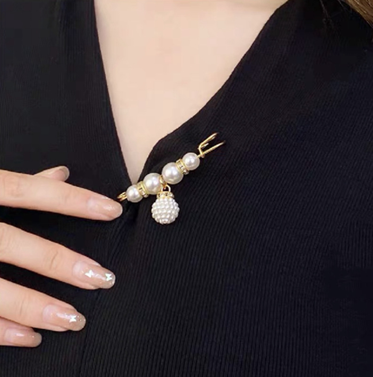 hellimitieren Sie Perlenbroschen Set für Mädchen Frauen reduziert Hosen Rock Taille Brosche Geschenk
