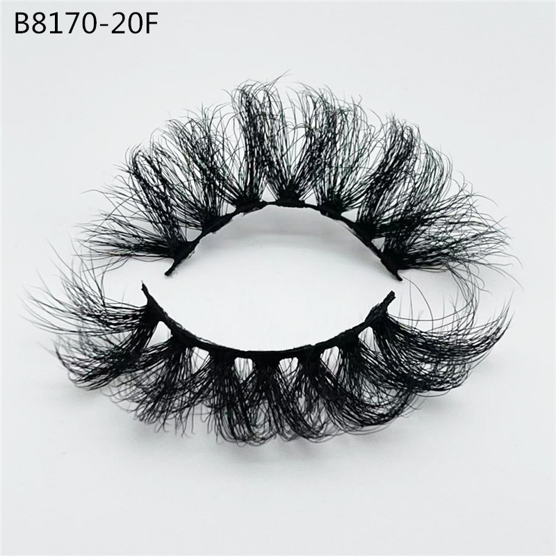 20mm D Curl Eyelashes Extension Natural Thick Dramatic Full Strip Eyelashes Handmade Soft Snthetic False Lashes For Daily Use