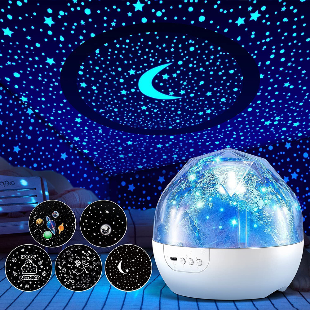 Projector Lamps Star Galaxy Projector Light Bluetooth Speaker Remote Controlled Laser Wedding Party Christmas Red