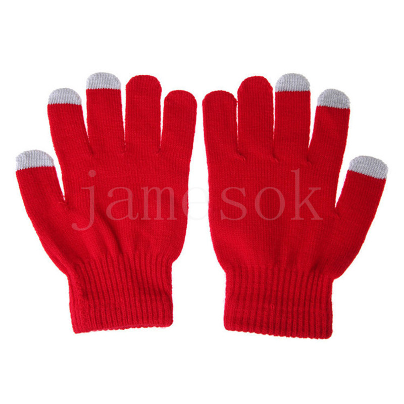 Winter-Touchscreen-Handschuhe in Bonbonfarben, Partybevorzugung, Winter, warm halten, Fünf-Finger-Handschuh, kältebeständige Strickhandschuhe für Männer und Frauen, DE873