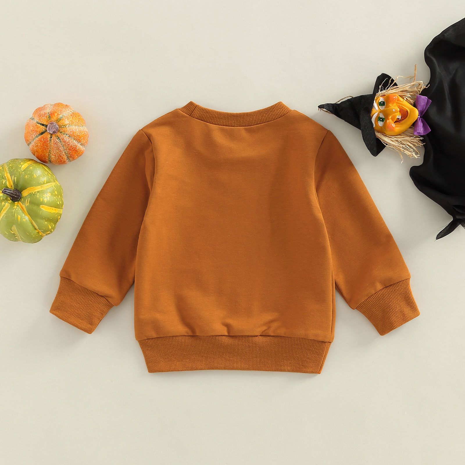 Pull-07-21 Lioraitiin 0-4ans enfant en bas âge bébé fille garçon Halloween sweats à manches longues lettre imprimé haut à col rond 221107