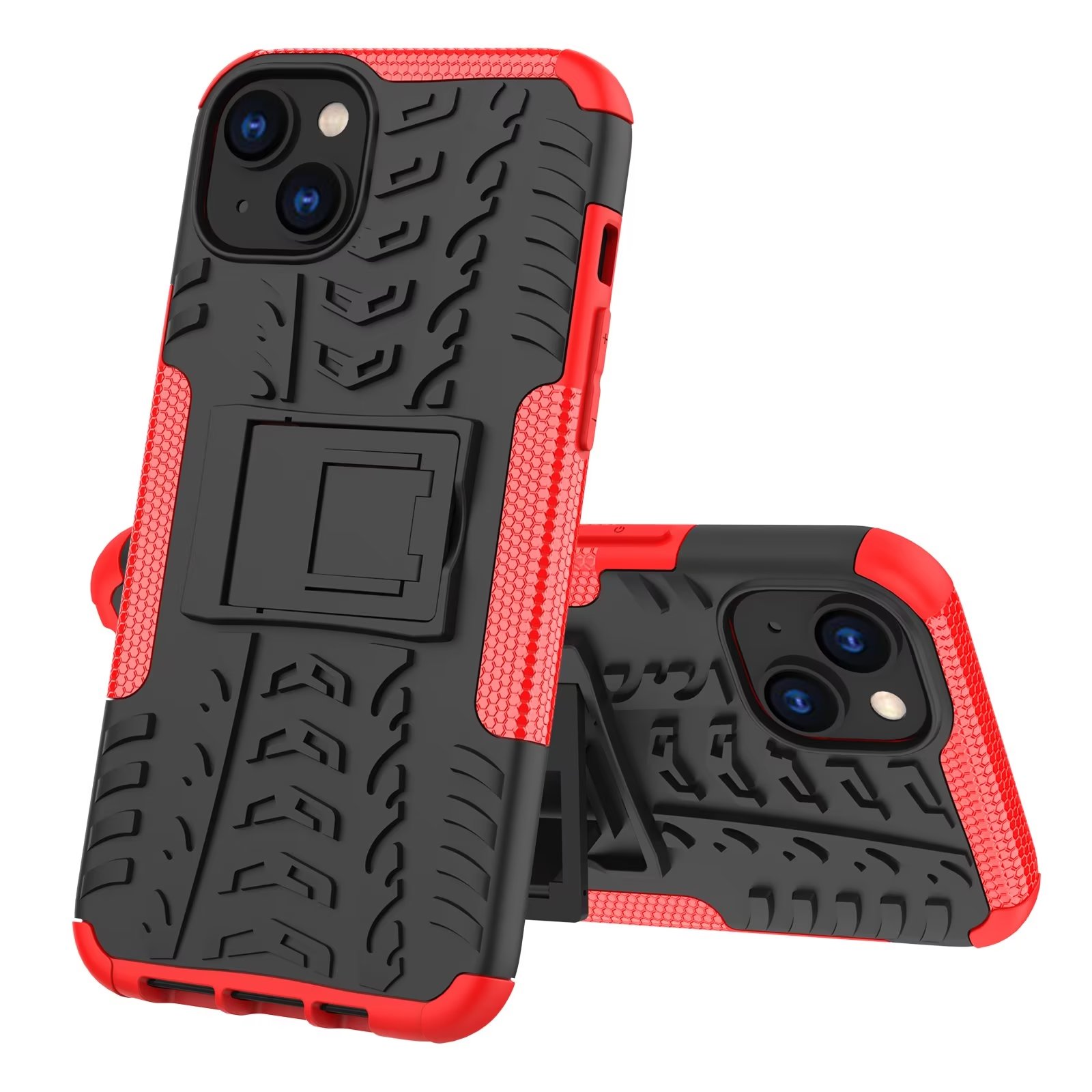 Casos de telefone para iPhone 14 13 12 11 Pro Max Mini X XR XS 8 7 Plus 2 em 1 Armour PC TPU Caixa ￠ prova de choque