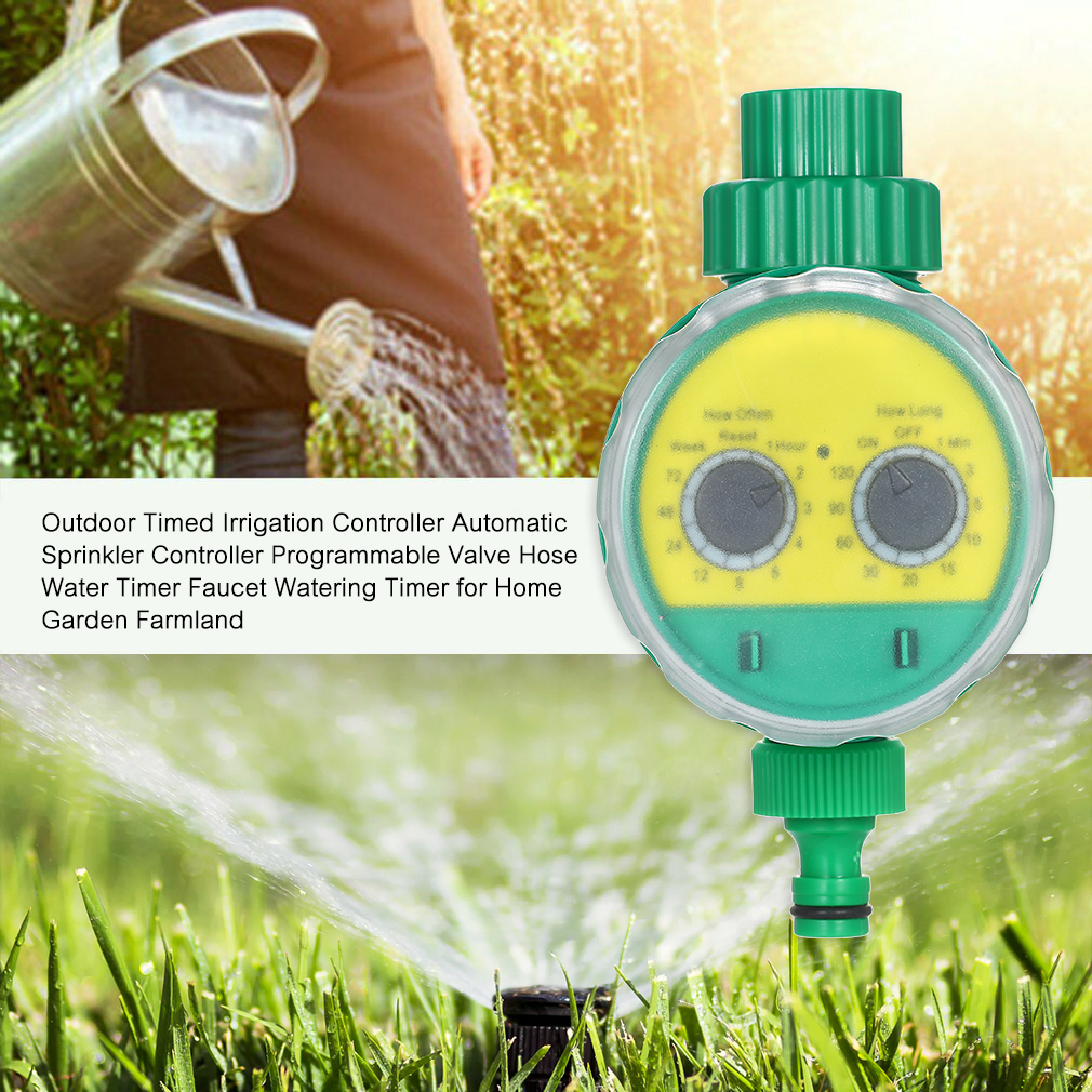 Équipements d'arrosage Outil de jardin Contrôleur d'irrigation chronométré extérieur Arroseur automatique Programmable Tuyau Minuterie d'eau Robinet 221028