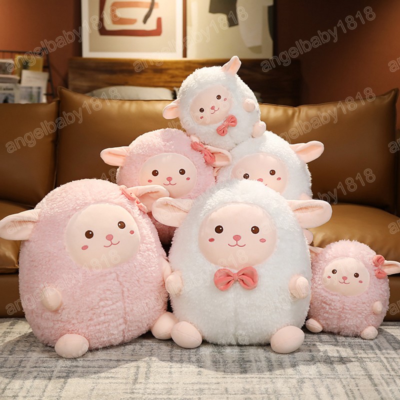 25/35/45 centimetri Carino Grasso di Pecora Giocattoli di Peluche Animale di Pezza Bambola di Agnello Morbido Cuscino Del Bambino Delle Ragazze Dei Capretti Kawaii regalo di compleanno Divano Decorazione Della Stanza