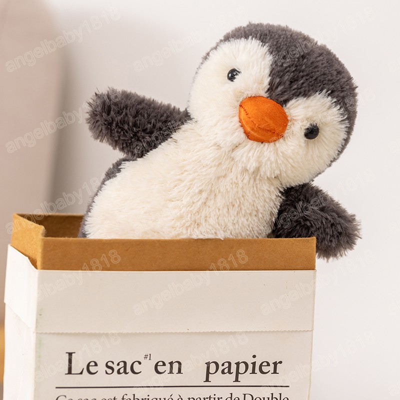 Peluche pingouin pelucheux 16/21/30cm, jouet Animal en peluche Kawaii, jouet de couchage pour bébé, cadeaux d'anniversaire pour enfants