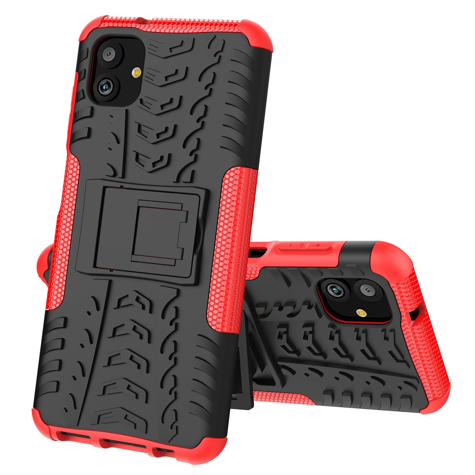 Funda Handyhüllen für Samsung S23 A14 A13 S22 S21 FE A73 A53 A23 A04s 5G Plus Ultra 2 in 1 Rüstung PC TPU stoßfeste Reifenhülle