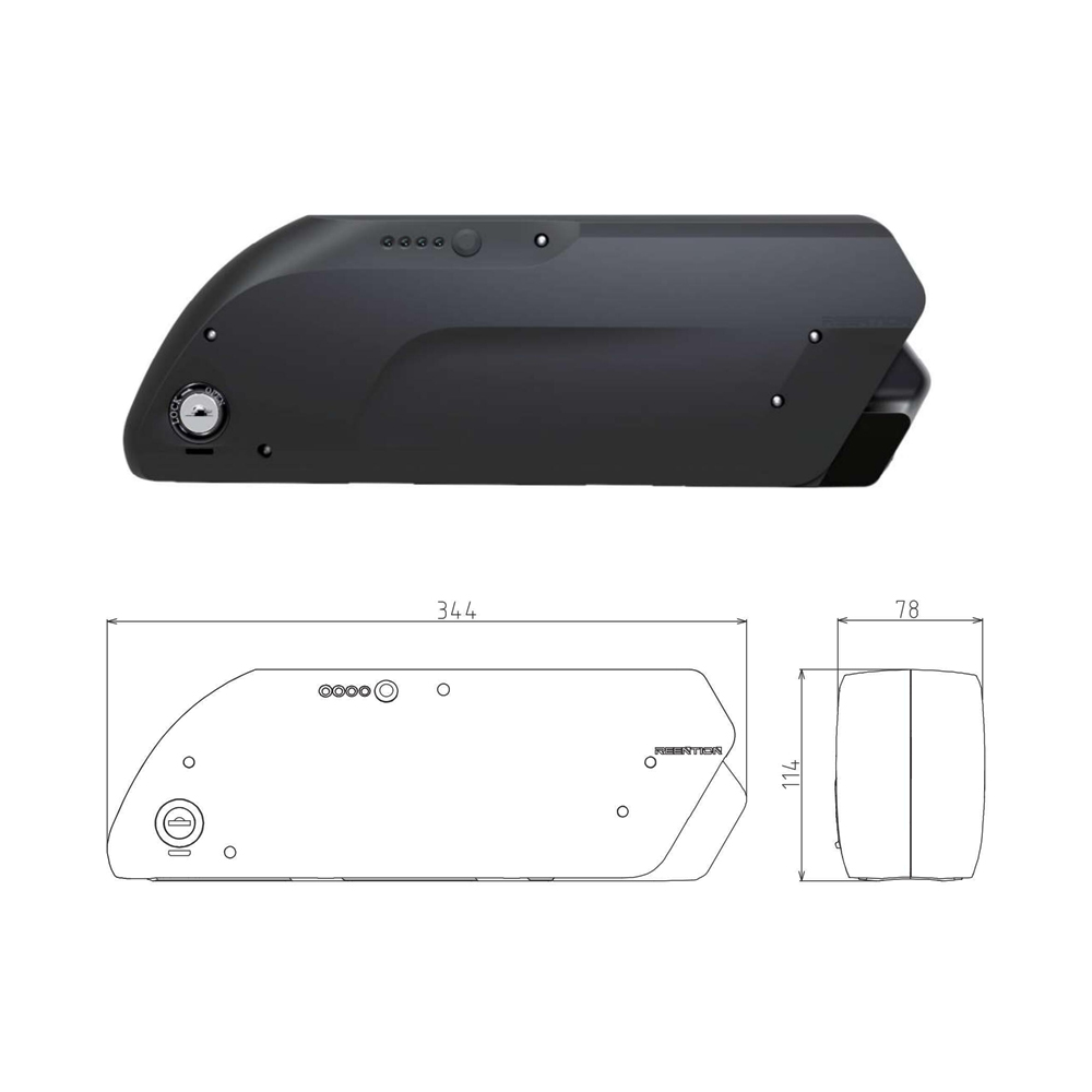 Retrospec Koa Rev Ebike Down Battery 48V 10.4ah 12ah 13ah 14ah 350W 500W 750W for Cyclotricity ebike مع شاحن