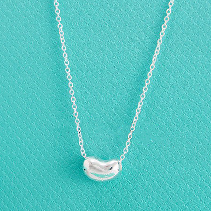 Bonen hanger ketting met diamanten designer sieraden Dames DOUDOU kettingen als geschenk met blauwe doos2982
