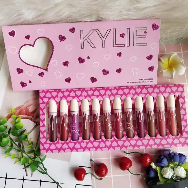 Matte Lip Gloss płynny zestaw szminki Wodoodporna Lipgloss Pożywna rouge A Levre Maquillage Kit304W